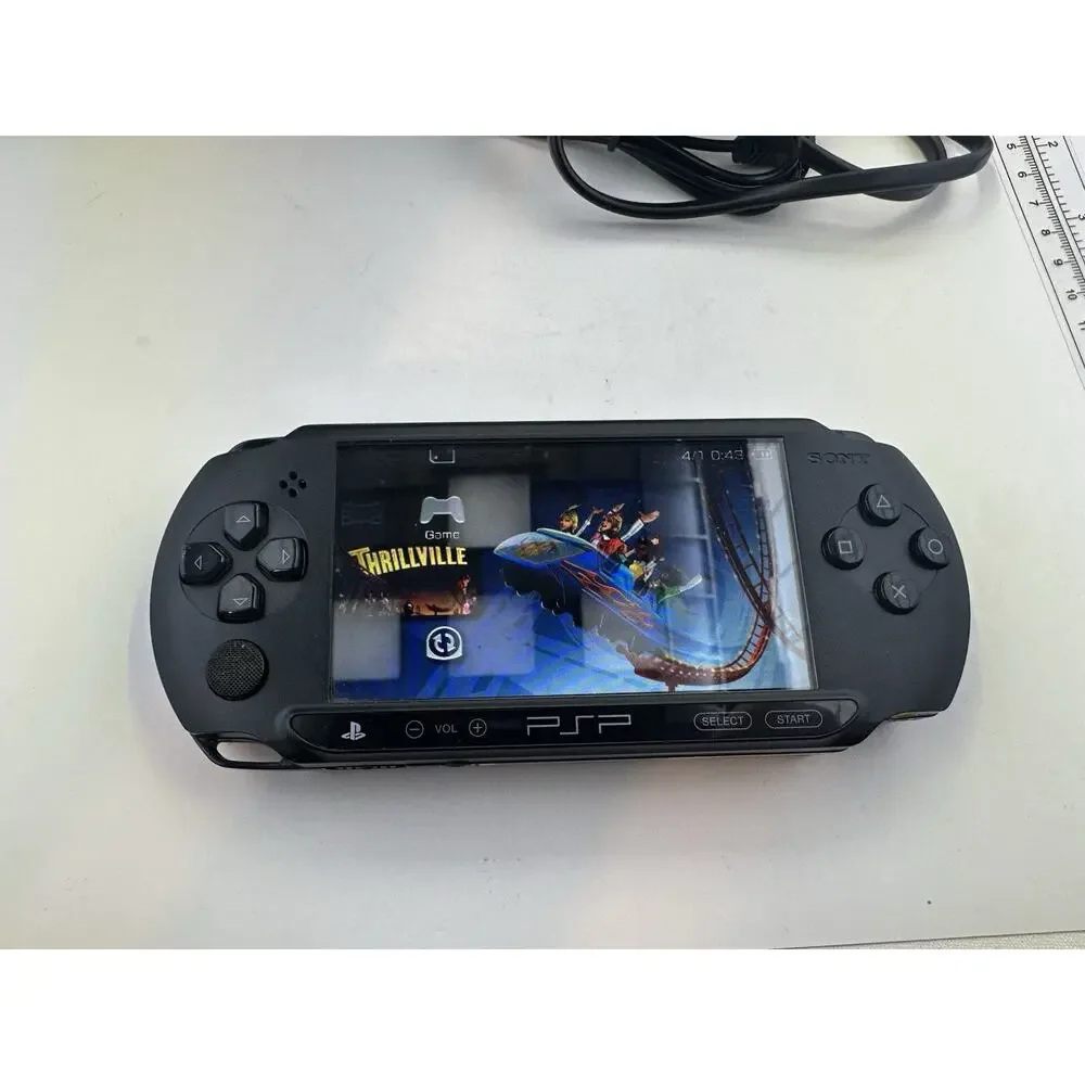 Sony PSP Street E1003 Console Tested Working w/ Charger & 7 Games Rare Gaming